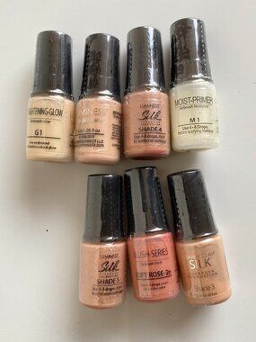 Lot of 7 Sealed Luminess Air Silk Airbrush .25oz Foundation Make-up Shades